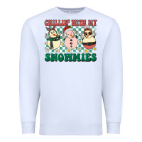 White Chillin with my Snowmies Premium Sweatshirt - BarkalooDesign
