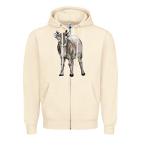 Sandshell reindeer fawn deer Zipper Hoodie - LillyAllenDesigns