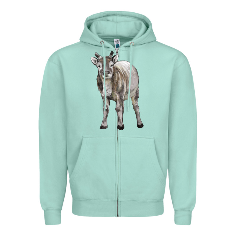 Reindeer Fawn Deer Zipper Hoodie by LillyAllenDesigns | Teevron
