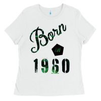 White Born In 1960 Ladies Tee - Bettercallsaul