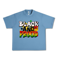Pebble Blue black and proud Urban Heavy Tee - CowGirlArtShop