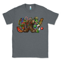 Charcoal Heather Army Christmas Joy Classic Tee - NancyCooperArtShop