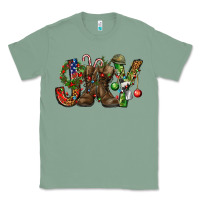 Sage Army Christmas Joy Classic Tee - NancyCooperArtShop