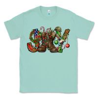 Seafoam Army Christmas Joy Classic Tee - NancyCooperArtShop