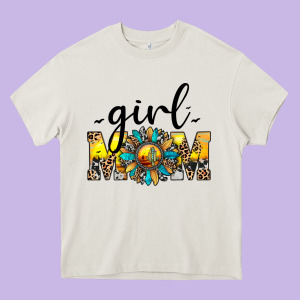 Girl Mom Heavy Core Tee Designed By Jahusdesignshop