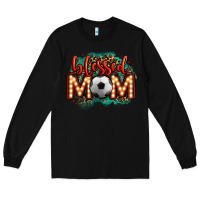Black blessed soccer mom lightbulb letters Long Sleeve Tee - OliviaCreatesArt
