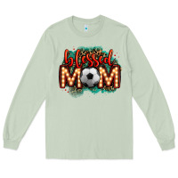 Matcha blessed soccer mom lightbulb letters Long Sleeve Tee - OliviaCreatesArt