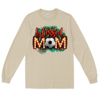 Mushroom blessed soccer mom lightbulb letters Long Sleeve Tee - OliviaCreatesArt