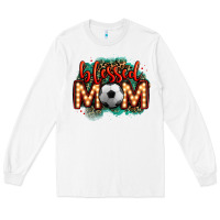 White blessed soccer mom lightbulb letters Long Sleeve Tee - OliviaCreatesArt