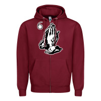 Burgundy 6IX GOD gift Zipper Hoodie - trangStudio