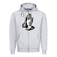 Heather Grey 6IX GOD gift Zipper Hoodie - trangStudio