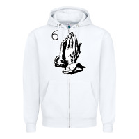 White 6IX GOD gift Zipper Hoodie - trangStudio