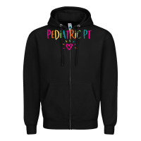 Black Pediatric PT Physical Therapy Office Staff Appreciation Gift Zipper Hoodie - trangStudio