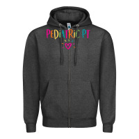 Charcoal Heather Pediatric PT Physical Therapy Office Staff Appreciation Gift Zipper Hoodie - trangStudio