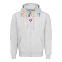 Dove Grey Pediatric PT Physical Therapy Office Staff Appreciation Gift Zipper Hoodie - trangStudio