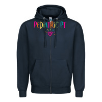 Navy Pediatric PT Physical Therapy Office Staff Appreciation Gift Zipper Hoodie - trangStudio