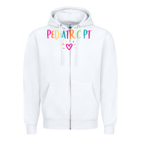 White Pediatric PT Physical Therapy Office Staff Appreciation Gift Zipper Hoodie - trangStudio
