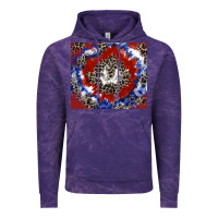 Cloud Purple patriotic tie dye Vintage Hoodie - CowGirlArtShop