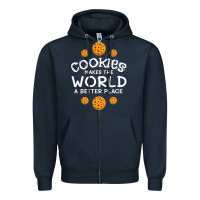 Navy funny cookie lover baking cookies baker candy gift Zipper Hoodie - trangStudio
