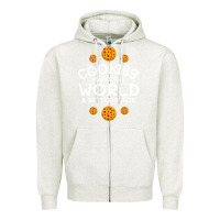Oatmeal Heather funny cookie lover baking cookies baker candy gift Zipper Hoodie - trangStudio