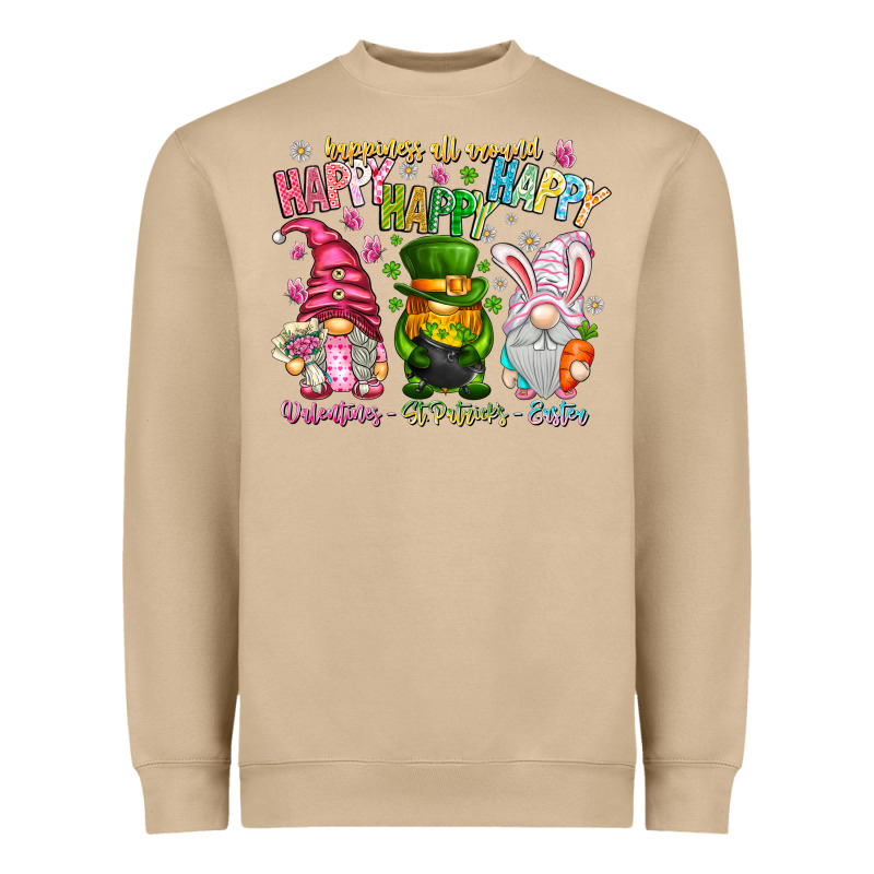 Happiness All Around Happy Valentines Patrick East Heavyweight Sweatshirt by CowhideDigitalArt | Teevron