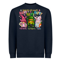 Navy Happiness All Around Happy Valentines Patrick East Heavyweight Sweatshirt - CowhideDigitalArt