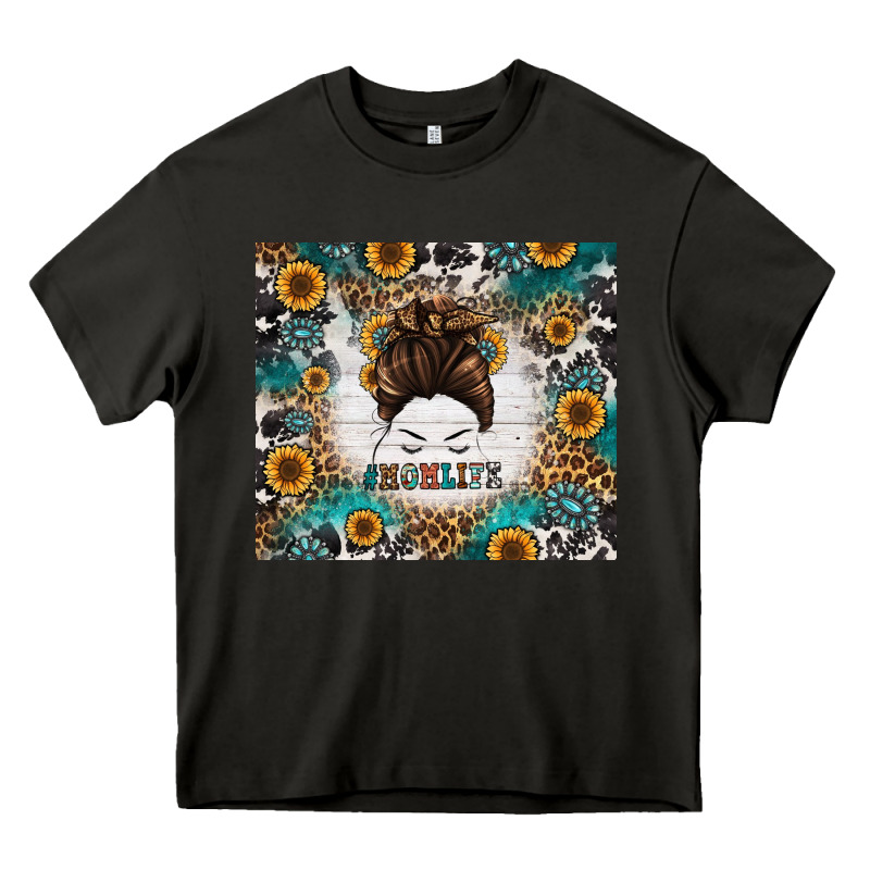 Mom Life Messy Bun Western Heavy Core Tee by Jasminsmagicworld | Teevron