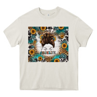 Cream mom life messy bun western Heavy Core Tee - Jasminsmagicworld