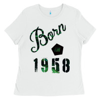 White Born In 1958 Ladies Tee - Bettercallsaul