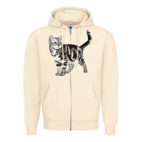 Sandshell American Shorthair Cat Zipper Hoodie - LillyAllenDesigns