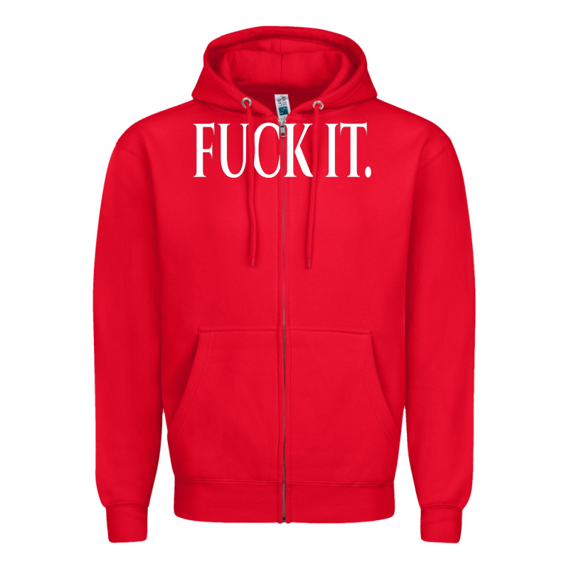F It Period Dot Zipper Hoodie by trangStudio | Teevron