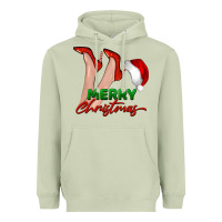 Matcha merry Christmas heels Heavyweight Hoodie - BarkalooDesign