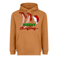 Meerkat merry Christmas heels Heavyweight Hoodie - BarkalooDesign