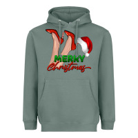 Sage merry Christmas heels Heavyweight Hoodie - BarkalooDesign