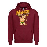 Burgundy Namor The Sub Sandwicher gift Zipper Hoodie - trangStudio