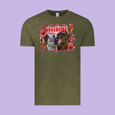 Valentine Heifers Vintage Tee Designed By Ranaportraitstore
