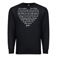 Black Love is patient Love is Kind 1 Corinthians 1348 Premium Sweatshirt - trangStudio