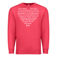 Cardinal Love is patient Love is Kind 1 Corinthians 1348 Premium Sweatshirt - trangStudio