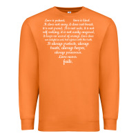 Carrot Love is patient Love is Kind 1 Corinthians 1348 Premium Sweatshirt - trangStudio