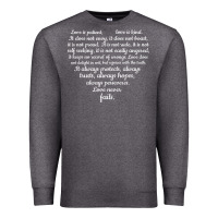 Love Is Patient Love Is Kind 1 Corinthians 1348 Premium Sweatshirt | Teevron