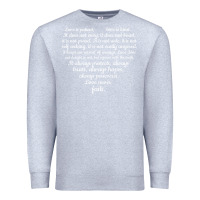 Heather Grey Love is patient Love is Kind 1 Corinthians 1348 Premium Sweatshirt - trangStudio