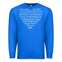 True Royal Love is patient Love is Kind 1 Corinthians 1348 Premium Sweatshirt - trangStudio