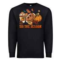 Black tis the season football Premium Sweatshirt - BarkalooDesign