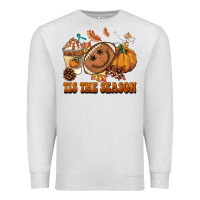 Oatmeal Heather tis the season football Premium Sweatshirt - BarkalooDesign