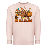 Pale Pink tis the season football Premium Sweatshirt - BarkalooDesign