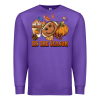 Purple tis the season football Premium Sweatshirt - BarkalooDesign