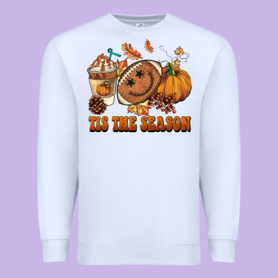 Tis The Season Football Premium Sweatshirt Designed By Barkaloodesign