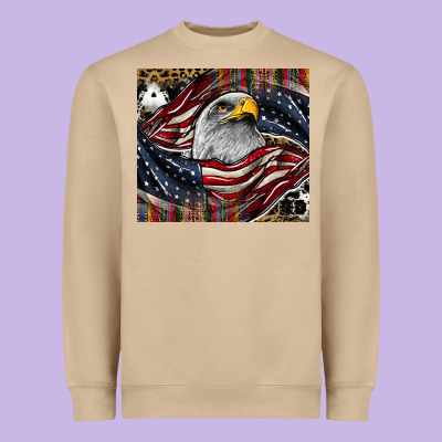 American Eagle Heavyweight Sweatshirt Designed By Cowhidedigitalart