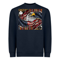 Navy American eagle Heavyweight Sweatshirt - CowhideDigitalArt