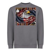 Storm American eagle Heavyweight Sweatshirt - CowhideDigitalArt